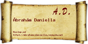 Ábrahám Daniella névjegykártya